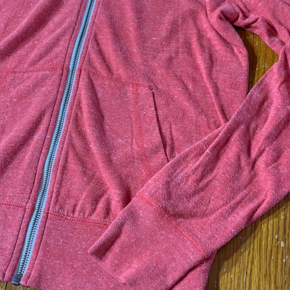 Nike Women's Red Zip-Up Hoodie - Picture 2 of 5